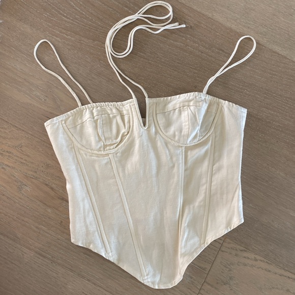 NWT ✨Lioness Corset Top Size Small✨. Off White - Picture 4 of 8
